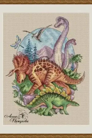 Handmade Jurassic Park. Part 2 Cross Stitch Pattern