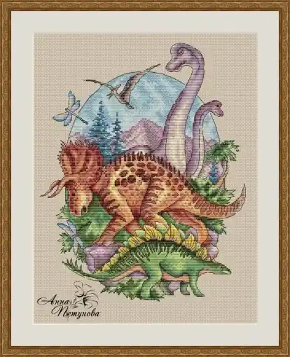 Handmade Jurassic Park. Part 2 Cross Stitch Pattern