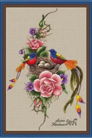 A Happy Family Cross Stitch Pattern Authentic