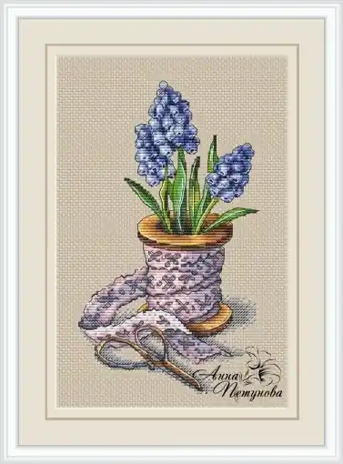 Muscari Coil without Background Cross Stitch Pattern New Arrival