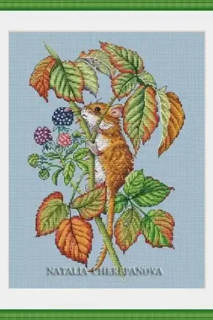 Curious Little Mouse Cross Stitch Pattern Brand New