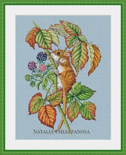 Curious Little Mouse Cross Stitch Pattern Brand New