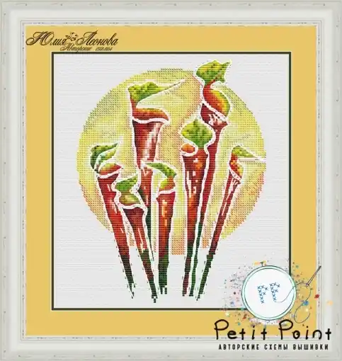 Predator Series - Sarracenia Cross Stitch Pattern Top Rated