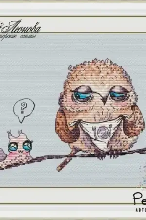 Funny Birds. Time for Lunch Cross Stitch Pattern Last Chance