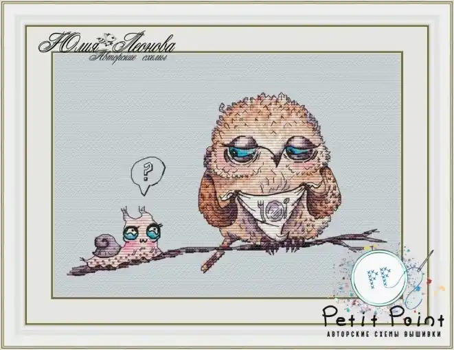 Funny Birds. Time for Lunch Cross Stitch Pattern Last Chance