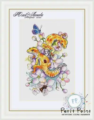 Geckos Cross Stitch Pattern Order Now