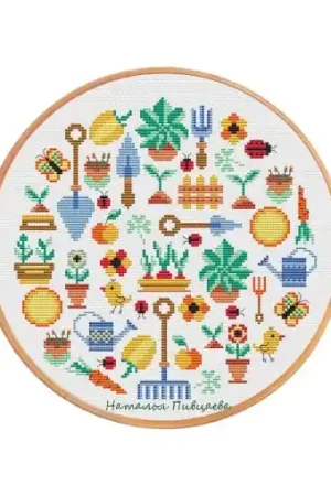 Crafted Garden Sampler Cross Stitch Pattern