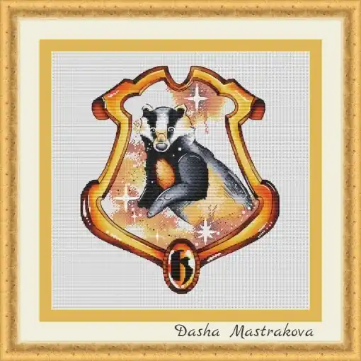 Express Delivery Hufflepuff Cross Stitch Pattern