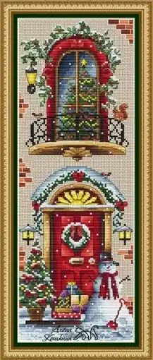 Price Cut Christmas Balcony Cross Stitch Pattern