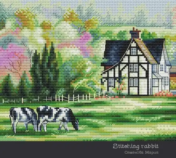 Genuine Spring Alps Cross Stitch Pattern