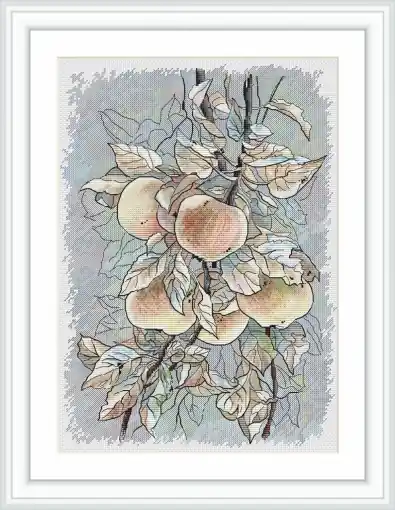 Factory Price Apples Cross Stitch Pattern