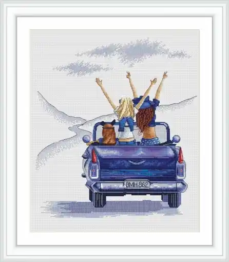 Warranty Included Wind in Your Hair Cross Stitch Pattern