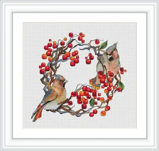 Best Price Waxwings Cross Stitch Pattern