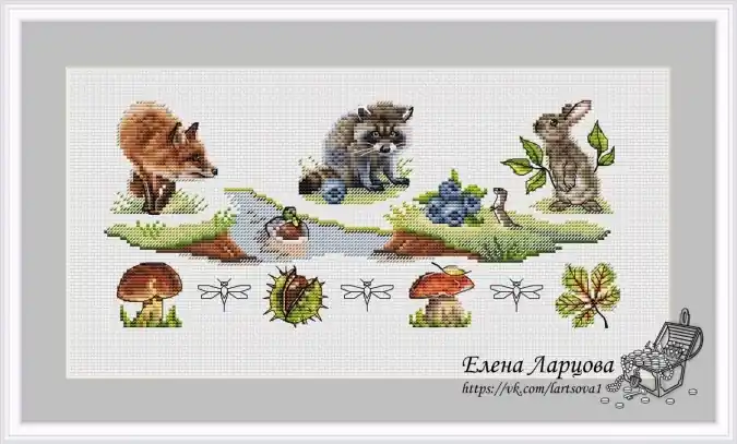 Luxury Forest Story Cross Stitch Pattern