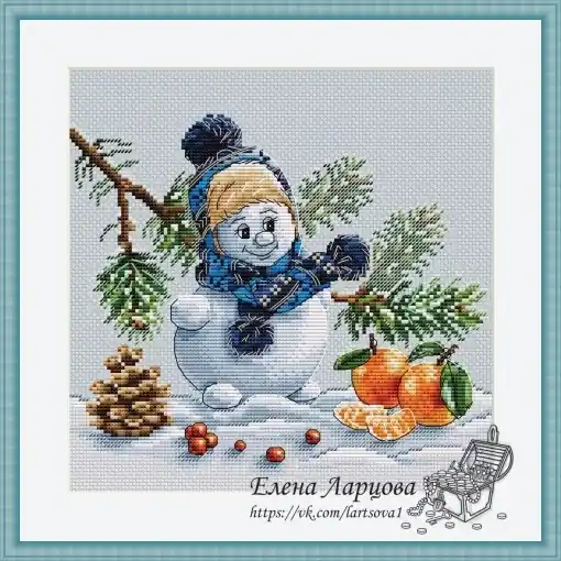 Little Snowman Cross Stitch Pattern Exclusive Offer