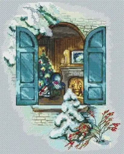 Christmas Coziness Cross Stitch Pattern Luxury