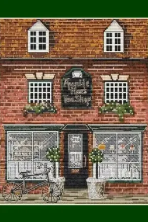 Aunt May's Tea Shop Cross Stitch Pattern Best Choice