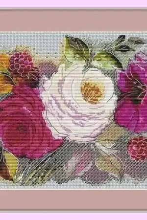 Pink Etude Cross Stitch Pattern Fan Favorite