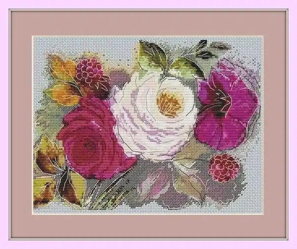 Pink Etude Cross Stitch Pattern Fan Favorite