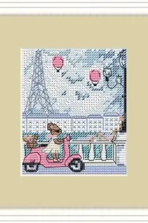 Free Shipping Mouse Traveler Cross Stitch Pattern