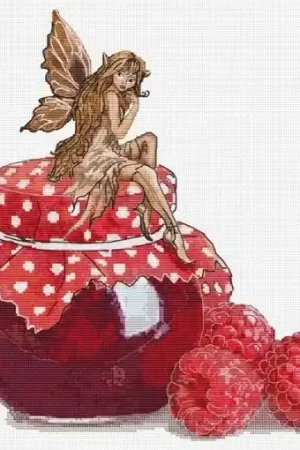 One Day Deal Fairy of Raspberry Jam Cross Stitch Pattern