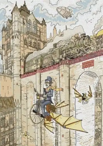 Metropolis Cross Stitch Pattern Popular