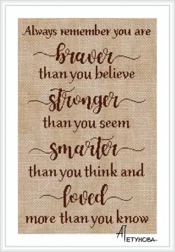 Clearance Always Remember Cross Stitch Pattern