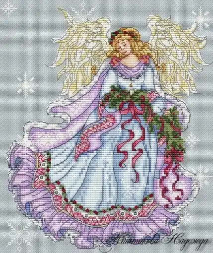 Hassle-Free Returns Christmas Angel Cross Stitch Pattern