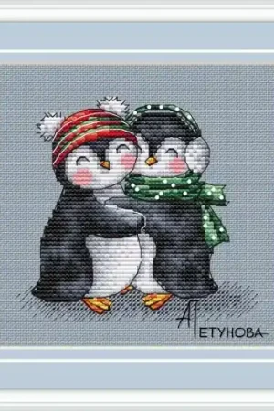 Free Shipping Sweet Couple Cross Stitch Pattern