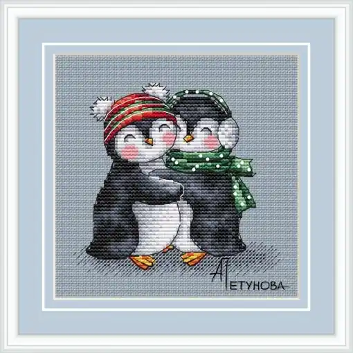 Free Shipping Sweet Couple Cross Stitch Pattern