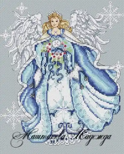 Mega Sale Winter Angel Cross Stitch Pattern