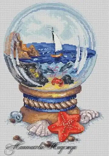 Fresh Stock Sea World Cross Stitch Pattern