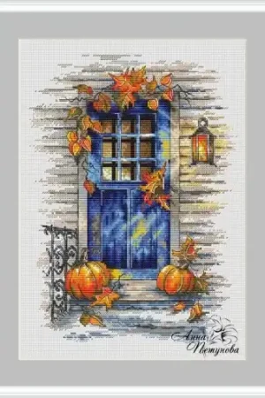 Free Delivery Sweet Home. Autumn Cross Stitch Pattern