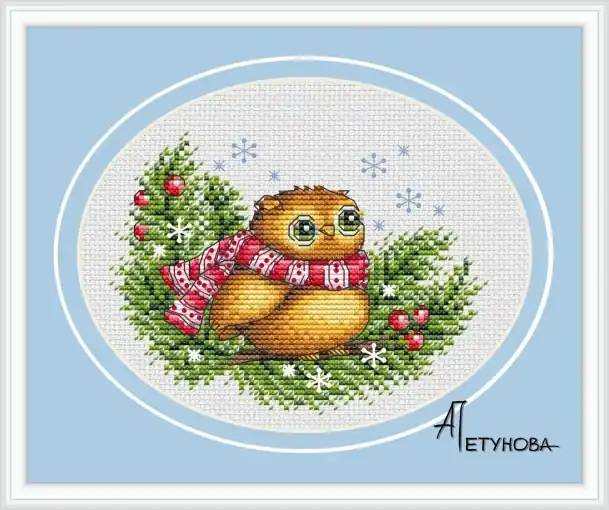 First Snow Cross Stitch Pattern Genuine