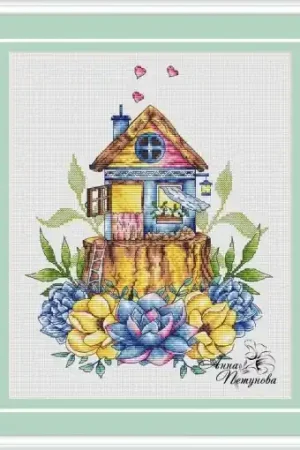 Little Wooden House Cross Stitch Pattern Hot Deal