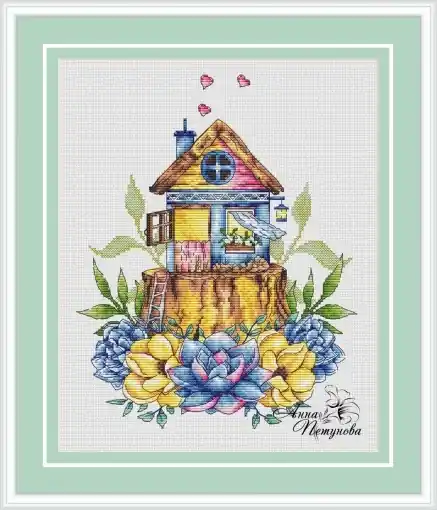 Little Wooden House Cross Stitch Pattern Hot Deal