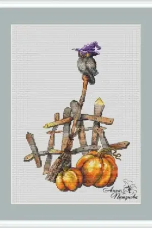 Direct From Factory Witch Country Garden Cross Stitch Pattern