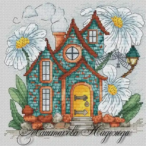 Time-Limited Summer House Cross Stitch Pattern