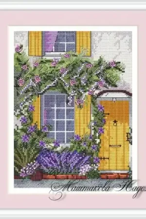Latest Flower Door Cross Stitch Pattern
