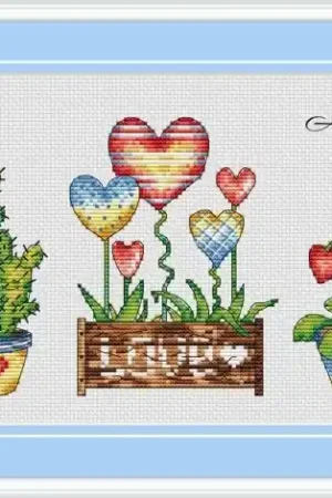 Top Pick Flowers of Love Cross Stitch Pattern
