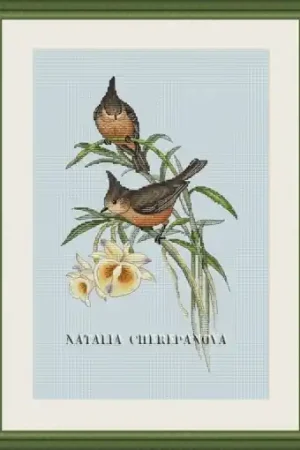 Crested Tits Cross Stitch Pattern Top Pick