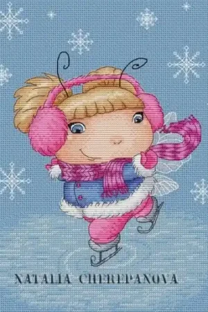 Best Price Figure Skater Beetle Cross Stitch Pattern