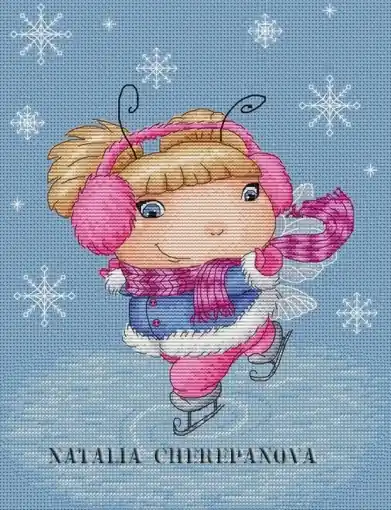 Best Price Figure Skater Beetle Cross Stitch Pattern