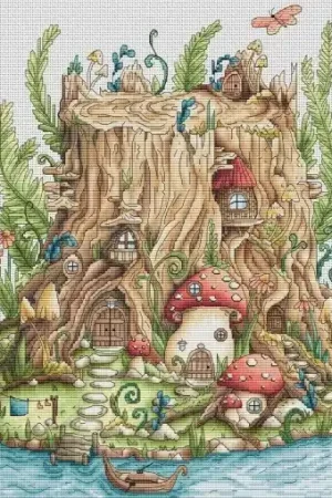 Exclusive Offer Stump House Cross Stitch Pattern
