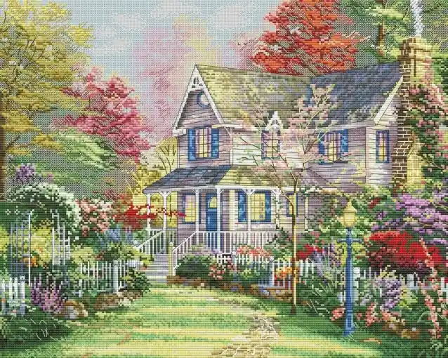 Affordable Sweet Home Cross Stitch Pattern