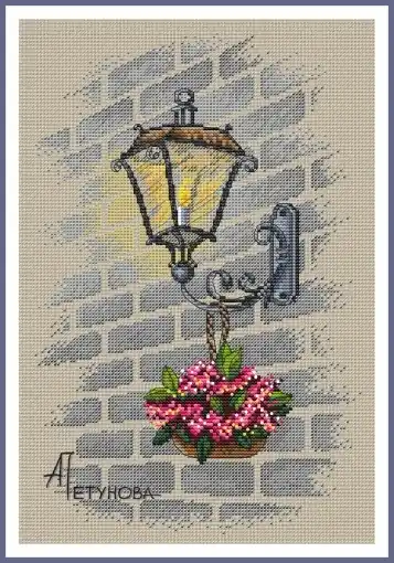 Bargain Street Light Cross Stitch Pattern