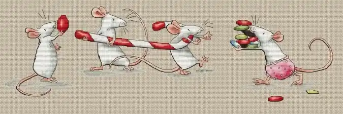 Warranty Included So Different Candies Cross Stitch Pattern
