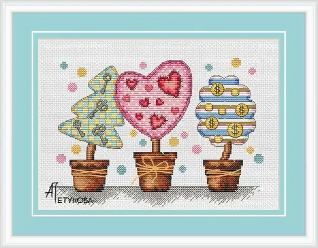 Happiness Cross Stitch Pattern Money Back Guarantee
