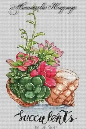 Succulents Cross Stitch Pattern Free Returns