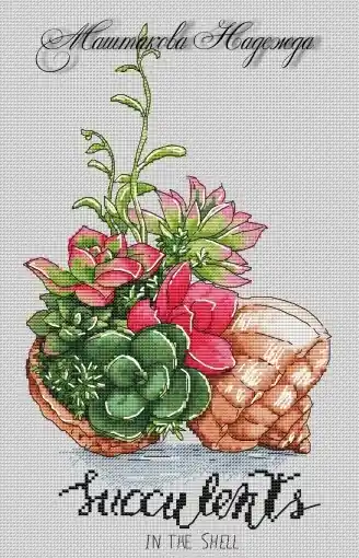 Succulents Cross Stitch Pattern Free Returns